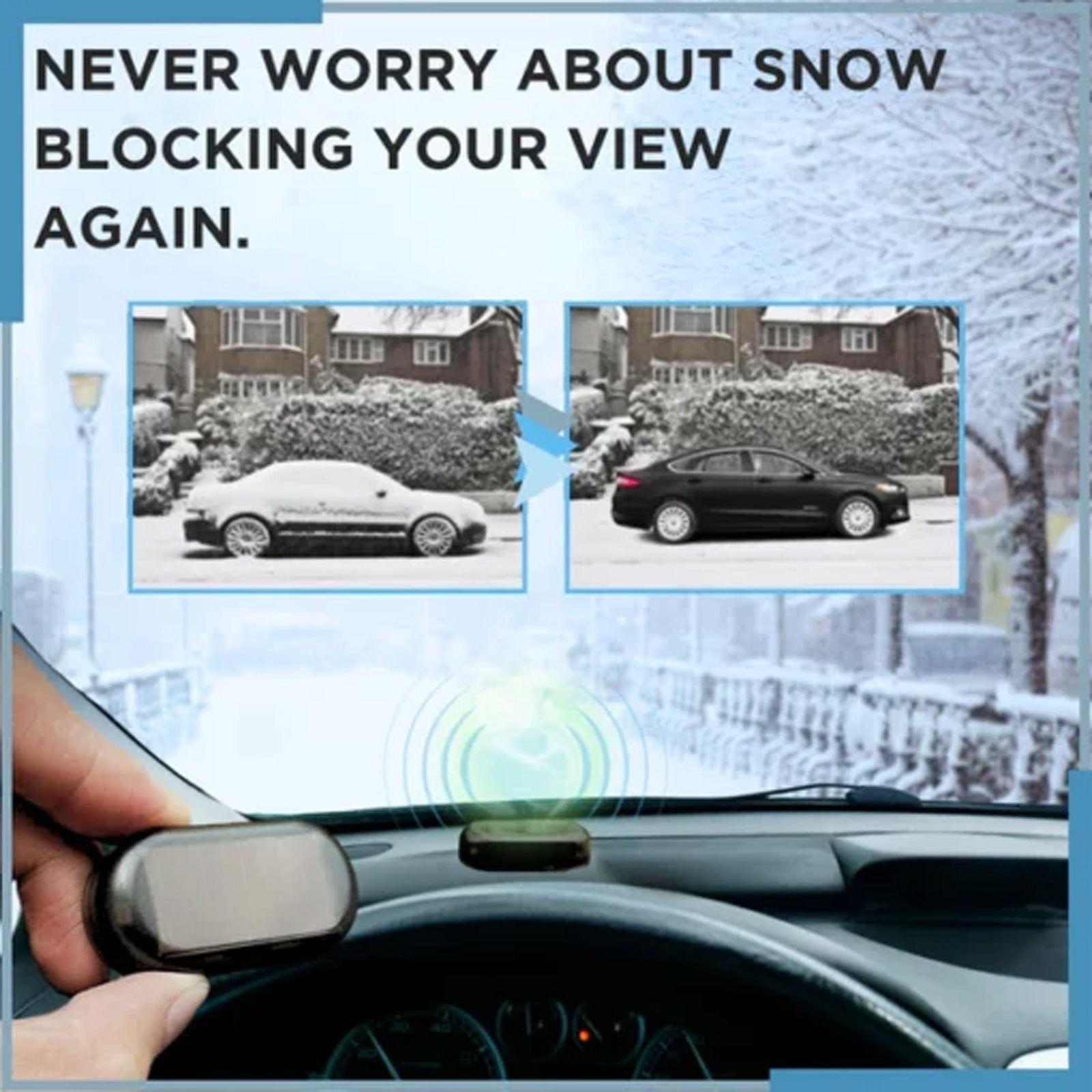 Advanced Electromagnetic Snow Removal Device Comprehensively Protects Car  Lights